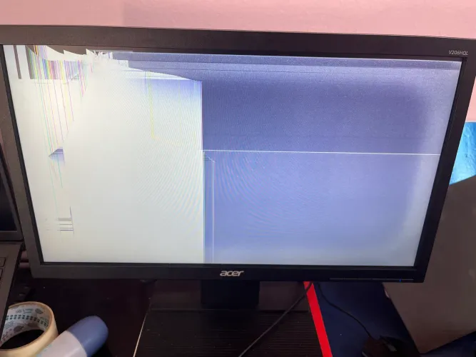 Monitor Acer v206 60hz 2021 retirada de peças ou concerto