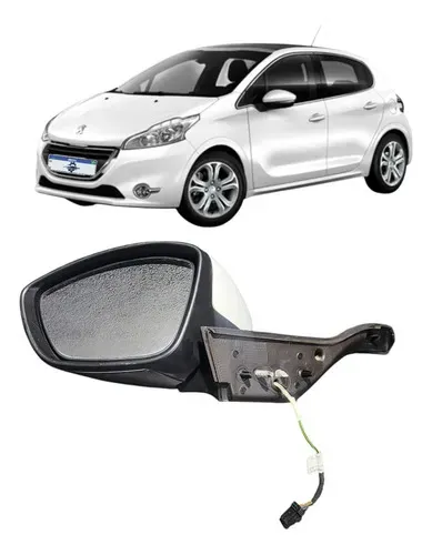 Retrovisor Esquerdo Peugeot 208 1.5 2015 Com Pisca Uzad0