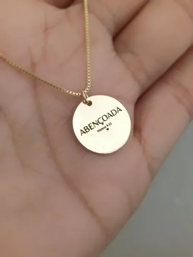 Cordão Semijoia ABENÇOADA