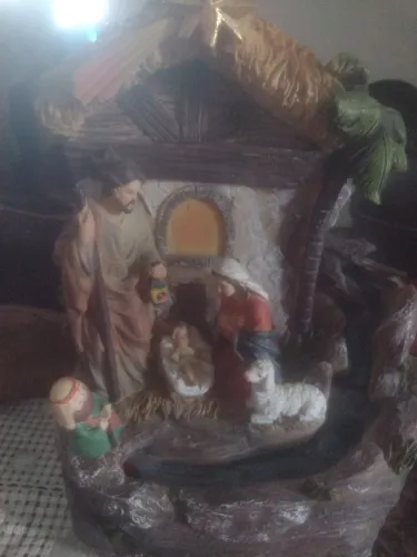 Fonte de água natalina