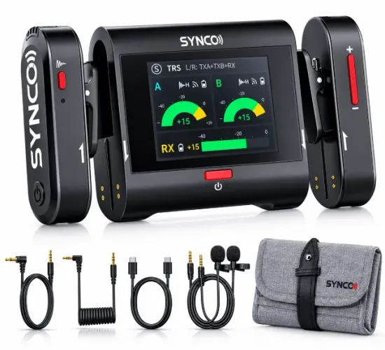 microfone digital sem fio synco g3pro #novo