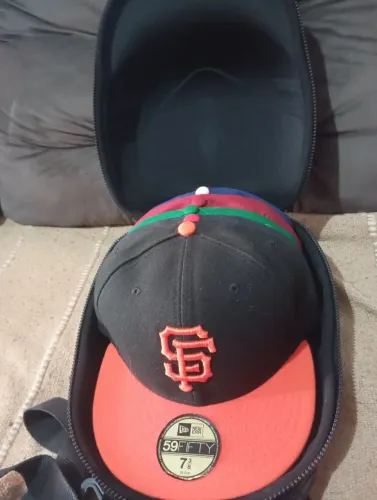 Kit Coleção 5 Bonés New Era 59FIFTY Originais (Tamanho 7 3/8) + Case Lids
