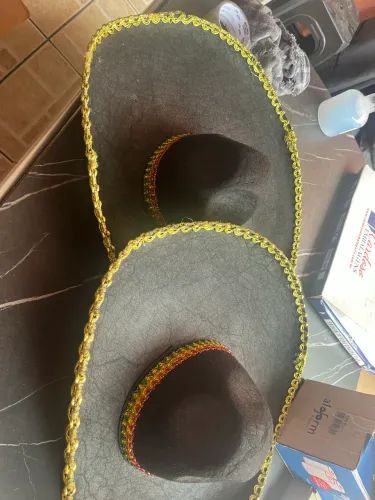 2 Sombreiros mexicanos grande boné chapéu boina