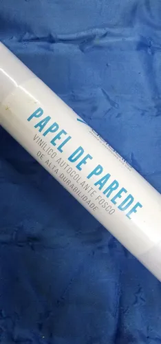 Papel de parede branco fosco 3m