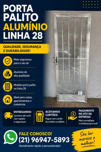 Porta palito alumínio comum