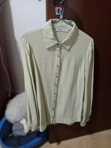 Blusa manga comprida verde