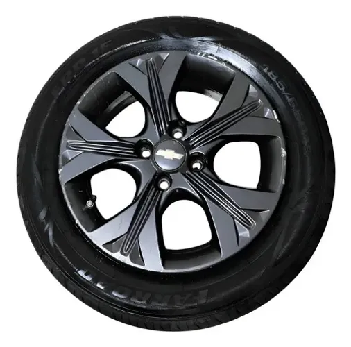 Roda Aro 15 C/pneu Chevrolet Onix 1.0 2020 A 2024 C/detalhe Grafite