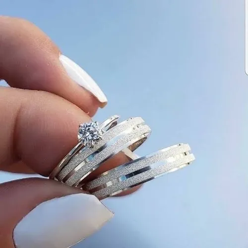 Alianças Diamantadas prata 925 , 100% 