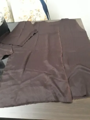 Corte Tecido Camisa Manga Curta Seda Em Crepe