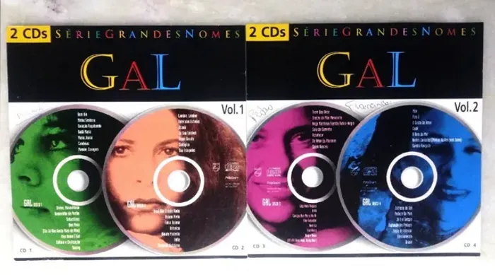 Gal Costa - Gal Vol.1e 2( Série Grandes Nomes ( Format:04 x CD's , Compilation, Remastered