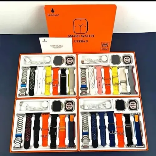 Smartwatch S100 Ultra 9 com 7 (Sete) Pulseiras - Lançamento 2023
