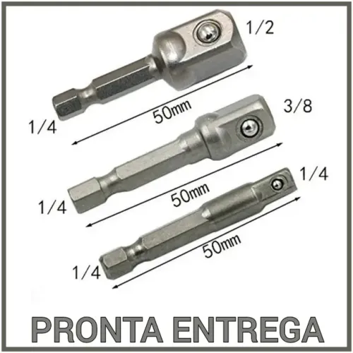 ADAPTADORES PARA PARAFUSADEIRAS / SOQUETES