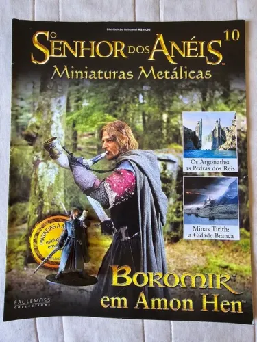 Miniatura Rei Théoden 13 Senhor dos Aneis Eaglemoss com revista