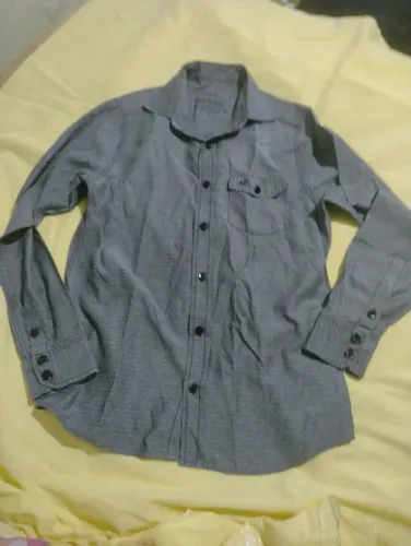 Camisa Manga Longa Cinza