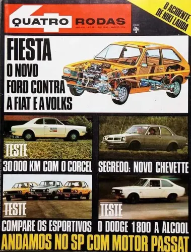Revista Quatro Rodas - Passat TS x Corcel GT x Chevette GP 1976