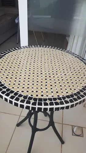 Mesa marroquina, tampo de mesa, mosaico