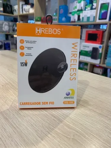Carregar por Indução HRebos 30W - Novo Lacrado - Loja Física