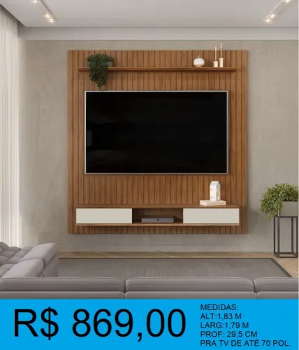 Painel de Madeira 100%MDF - ripado de verdade