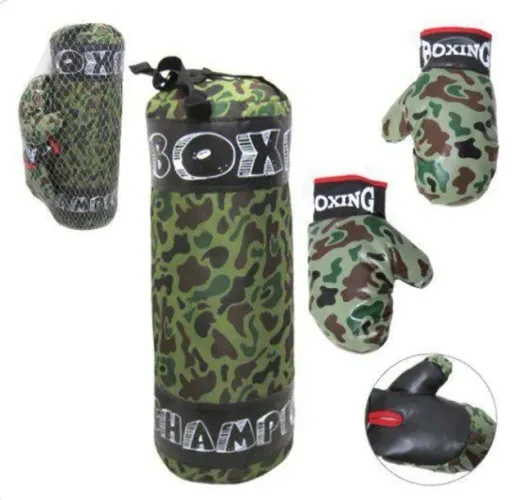 Luva Com Saco De Pancada Boxing