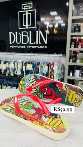 Havaianas Coloridas - Homem Aranha