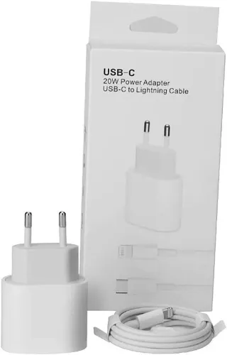 Carregador USB-C 20W Apple com Cabo Lightning