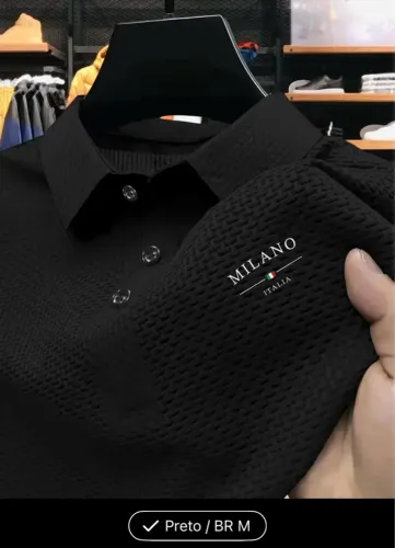 Camisa Polo Milano Preta