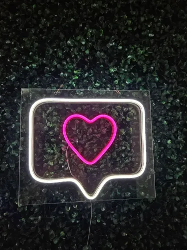 Painel de Led Néon letreiro Like Festa decoração 