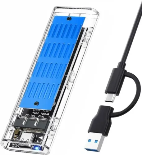 Case SSD M.2 NVMe Exbom CGHD-M2NV700 Transparente - Wzetta