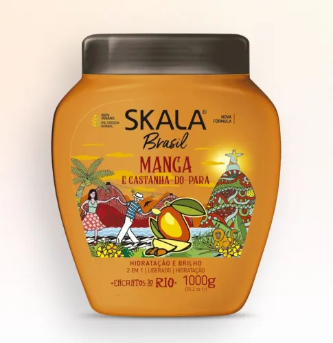 Creme de Tratamento Hidratação e Brilho Skala Brasil Manga e Castanha do Pará 1kg