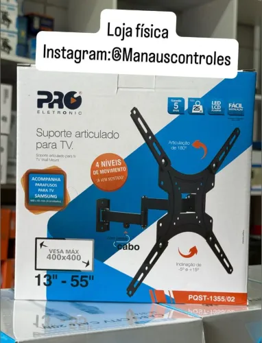 Suporte para Tv Articulado 13-55" - Feito em Aço Carbono