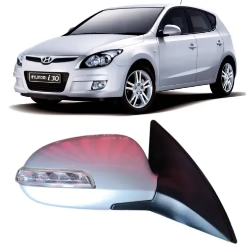 Retrovisor Direito I30 2009 2010 2011 2012 C/ Pisca Prata