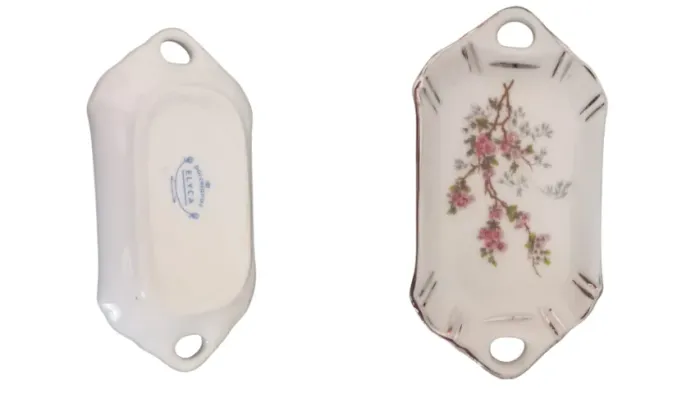 Prato de Porcelana em Miniatura