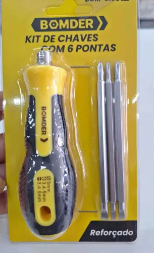 Kit de Chaves de Fenda 6 Pontas