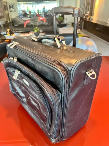 Mala de Couro legítimo U.S LUGGAGE