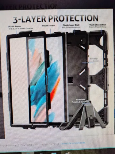 Capa 3 em 1 para TABLET Samsung A8 X200 ou X205 de 10.5"