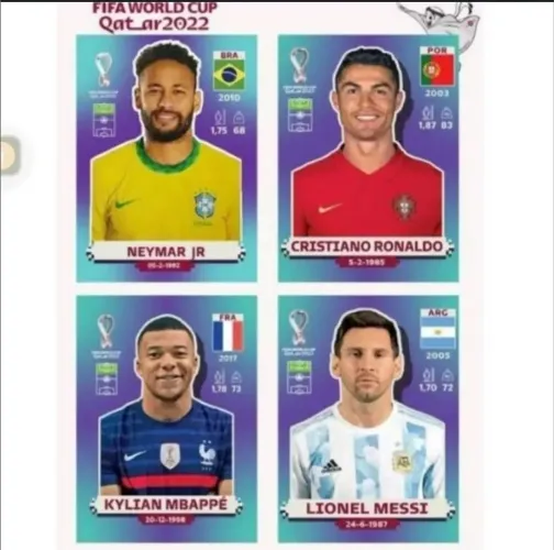 Figurinhas Copa do Mundo Qatar 2022 vendas por unidade