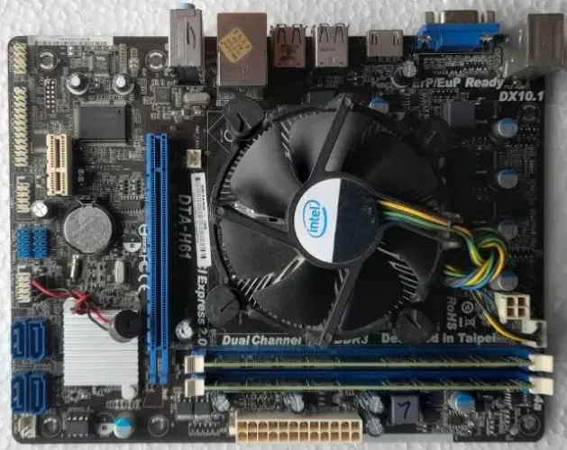 Kit Placa Mãe Lga 1155+Core I3 3.30Ghz+4Gb Memória Ddr3