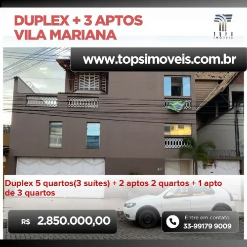 Duplex com 5 quartos + 3 aptos Vila Mariana