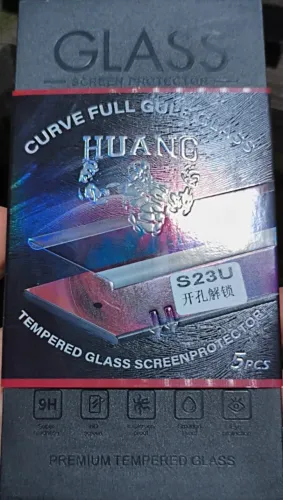 5 Unidades Protetor De Tela Curvado Premium Compatível Vidro S23 Ultra Huang