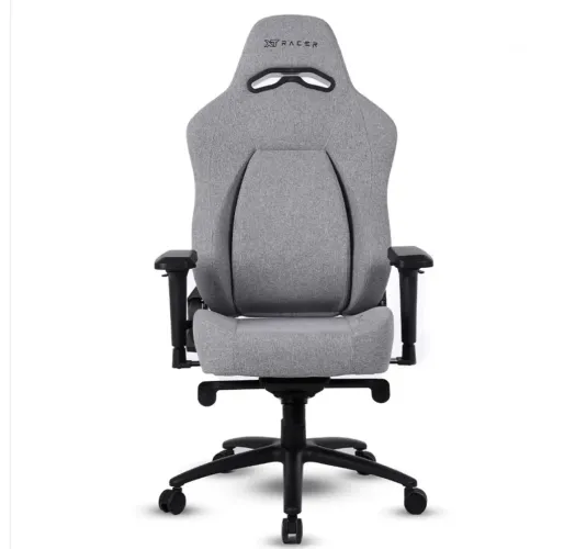 Black Friday - Cadeira Gamer Fire Gun em tecido - Cinza