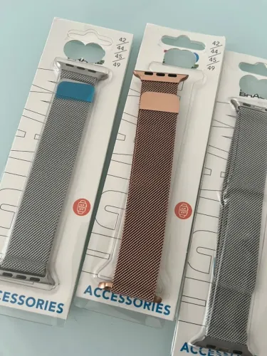 Pulseira Silicone  e Metal para Smartwatch 