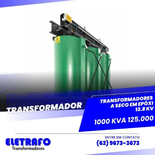 Transformador a Seco em Epóxi 13,8 kV - 1000 kVA | Potência e Confiabilidade Máxima