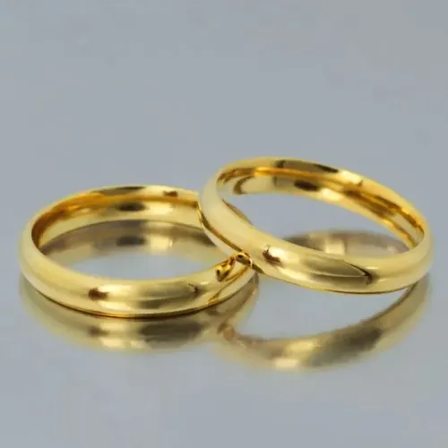 Aliança Avulsa em Ouro Amarelo 18K Tradicional Lisa - AS0564