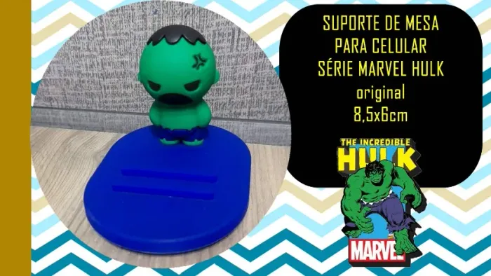 SUPORTE DE MESA PARA CELULAR SÉRIE MARVEL HULK original