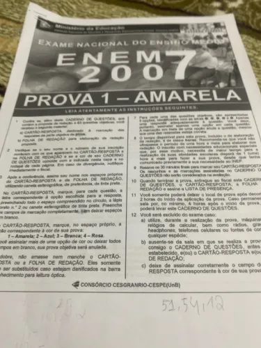 Impresso enem 2007