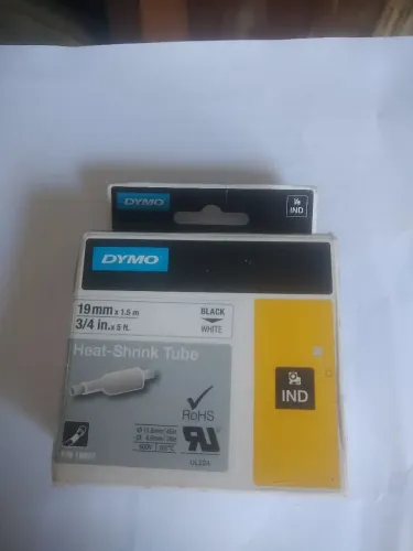 Fita vinil 19mm x1.5m, Preto/Branco .R$ 40,00
