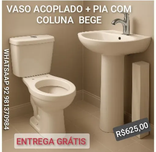 Vaso acoplado  kits. Em promoção 