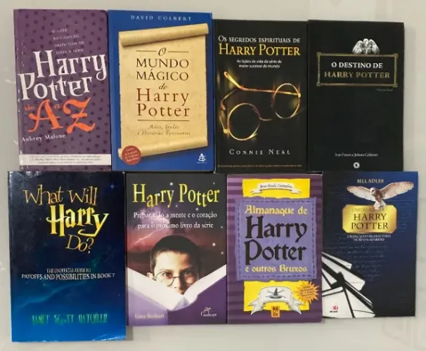Livros sobre Harry Potter - Inglês e Português