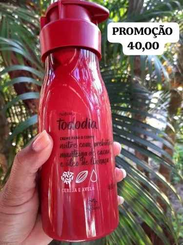 Creme para o corpo Tododia Cereja e Avelã - Natura - 400ml