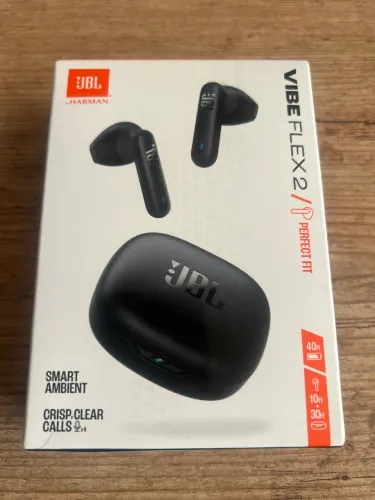 JBL vibe flex 2 fones de ouvido preto original novo lacrado,